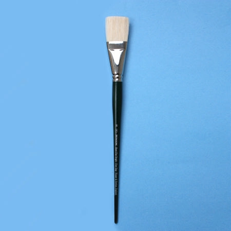 Hog Bristles Short Flat Paintbrush synthetic