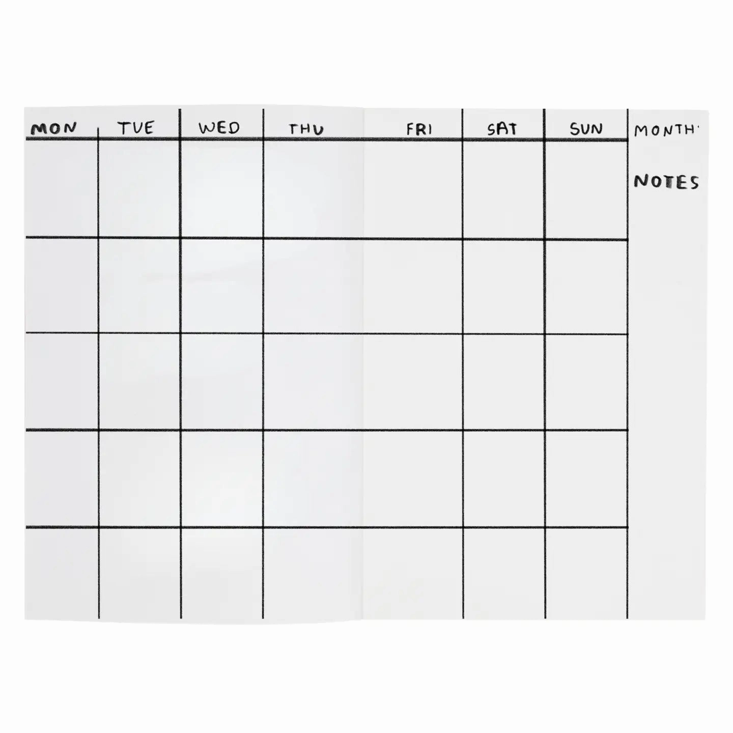Life Is Happening Planner Notepad foldable