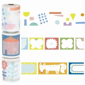 refined special Perforated & Writable Washi Monthly Nordic