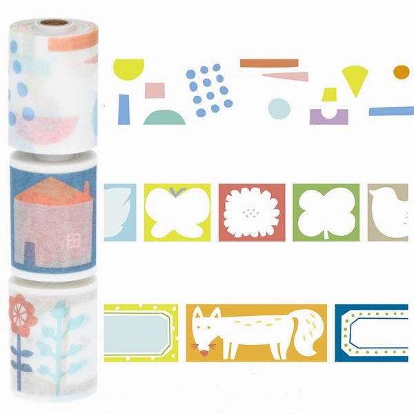 refined special Perforated & Writable Washi Monthly Nordic