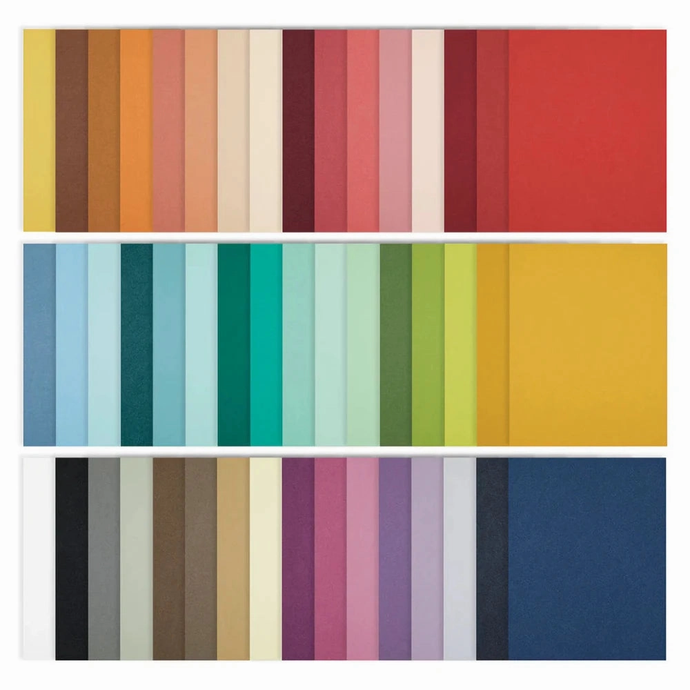 limited slim Spellbinders The Full 48 Colorwheel Cardstock 8.5"X11" - 48 Sheets