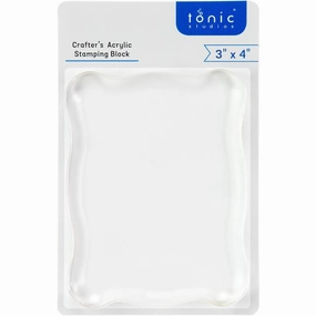 collapsible bold Tonic Studios Acrylic Stamping Block 3" X 4"