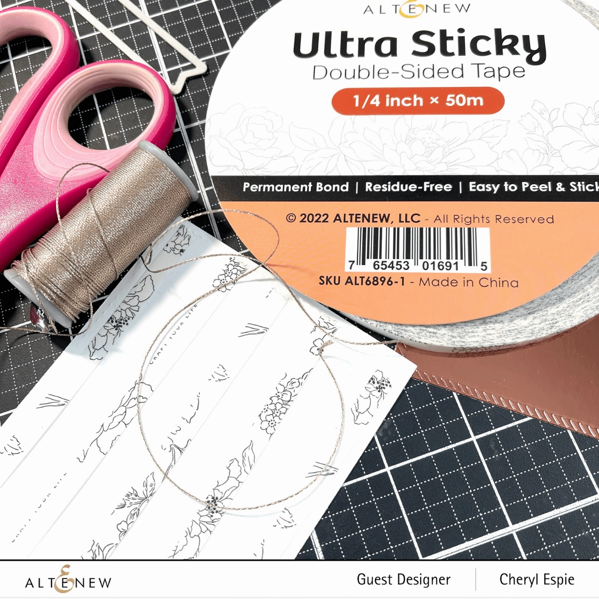 Ultra Sticky Double Sided Tape (1 Inch  50M) collapsible