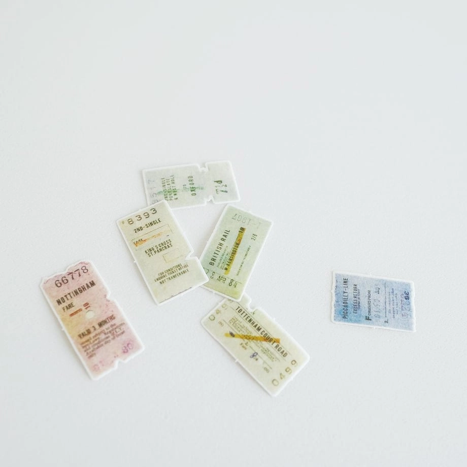 small kit Yohaku Flake Stickers - Ticket
