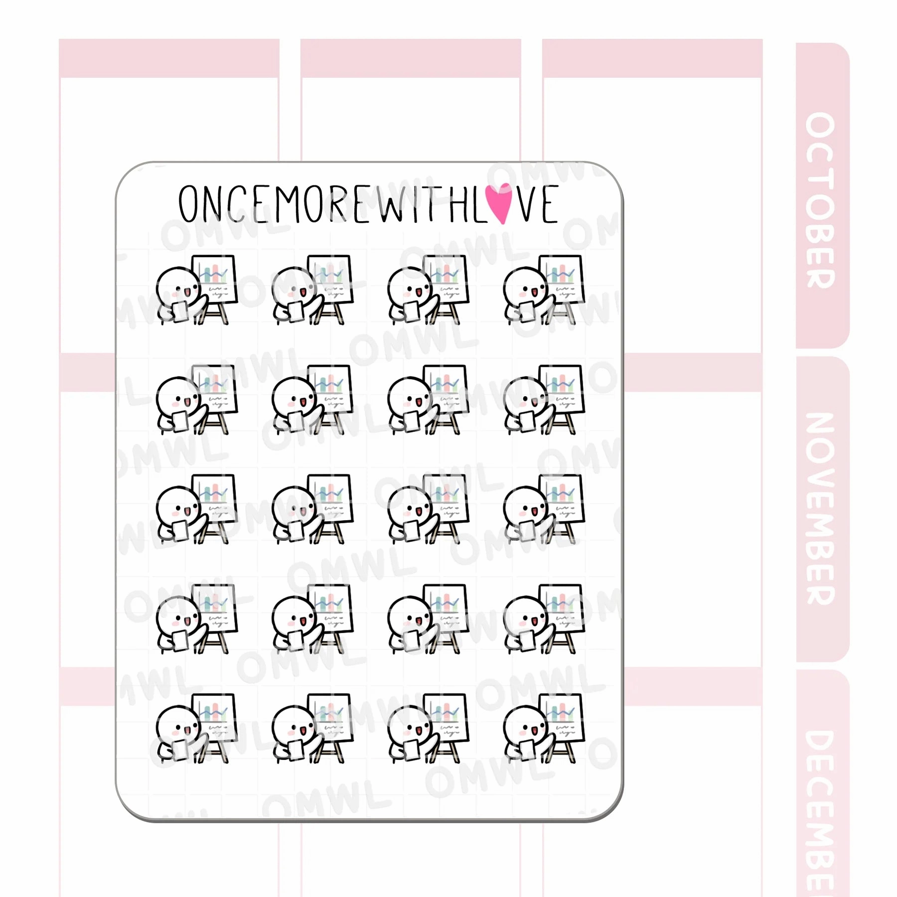 M1428 Presentation 2.0 Sticker Sheet giant handy