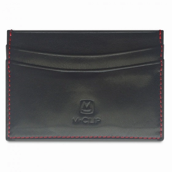 M-Clip Black Horizontal Leather Rfid Case lasting ceramic