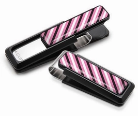 M-Clip Black Uv2 W/Black, White & Pink Money Clip sealed large