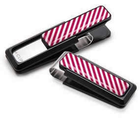 wholesale refined M-Clip Black Uv2 W/White & Red Money Clip