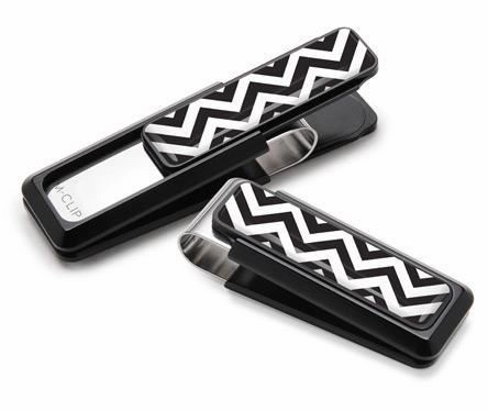 M-Clip Black W/Zigzag Inlay Money Clip eco
