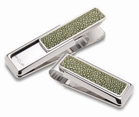 bundle fiber M-Clip Dark Green Ray Money Clip