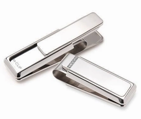 M-Clip Diamond 5 Stone Setting Money Clip stackable locking