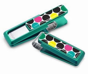 M-Clip Green W/Polka Dot Inlay Money Clip retro quality