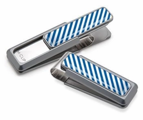shockproof M-Clip Natural Uv2 W/Blue & White Money Clip