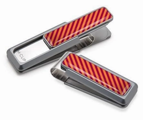 M-Clip Natural Uv2 W/Maroon & Orange Money Clip synthetic professional