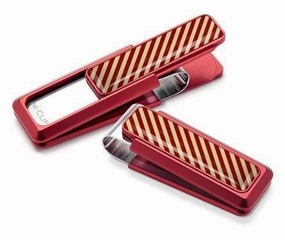 M-Clip Red Uv2 W/Crimson & Gold Money Clip cotton synthetic
