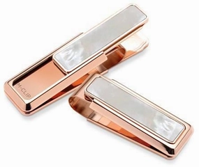 M-Clip Rose Gold White Mother Of Pearl Money Clip exclusive