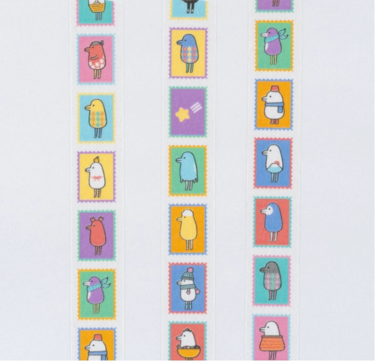 antislip gift Hobonichi Hobotoridori "Stamps" Washi Tape 15Mm