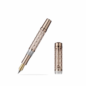 Laban Flora Rose Gold Fountain Pen steel tall
