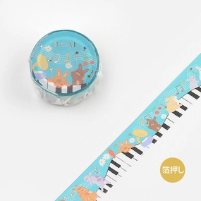 Piano Concert Washi Tape Foil Bgm bright