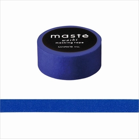 flat Solid Color Blue Washi Tape Maste