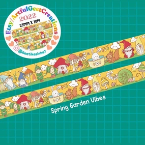 shiny Spring Garden Vibes Washi Tape