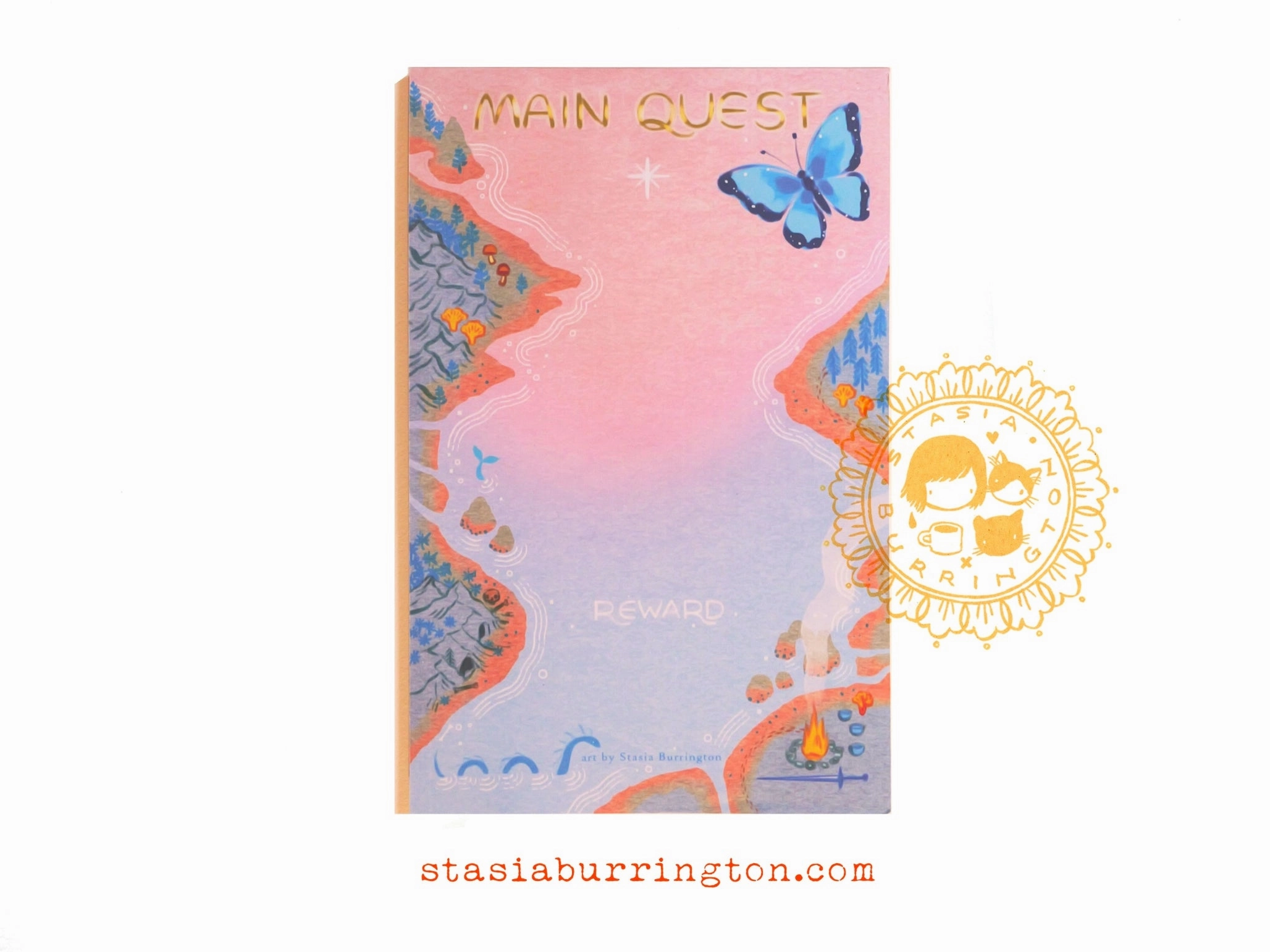 rubber narrow Main Quest Notepad