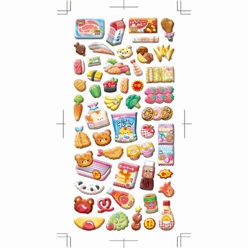 Make And Play Stickers - Supermarket cotton retractable