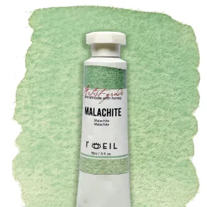 Malachite (Mineral) - Artist Grade Handmade Honey Based Watercolor Tube 15Ml strong pastel