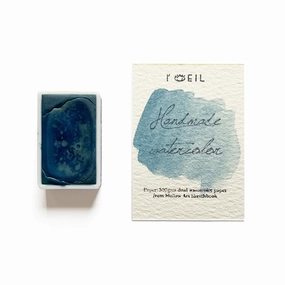Manganese Blue - Artist Grade Handmade Honey Based Watercolor Paint Full Pan 3.2Ml refined economical
