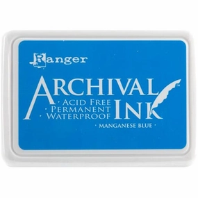 locking Manganese Blue Ranger Archival Ink Pad #0