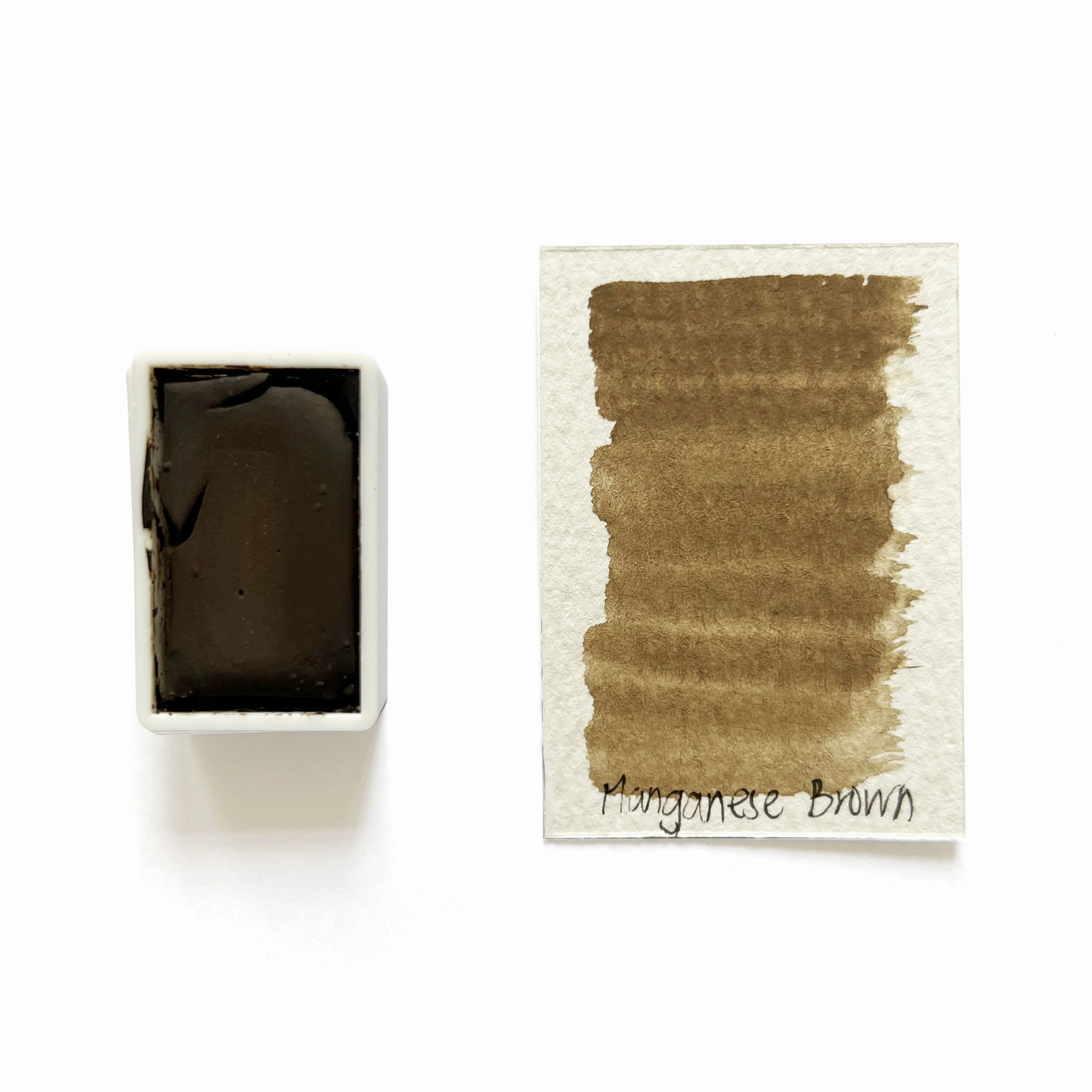 Manganese Brown - Artist Grade Handmade Honey Based Watercolor Paint Full Pan 3.2Ml alloy neutral