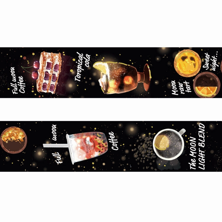 eco Mangetsu Coffee Shop Blackboard Menu Washi Tape