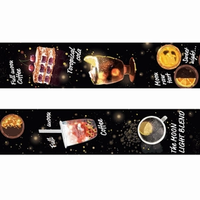 eco Mangetsu Coffee Shop Blackboard Menu Washi Tape