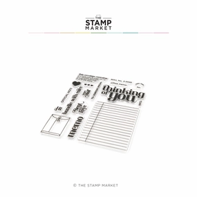 ceramic portable Manilla Messages Stamp Set