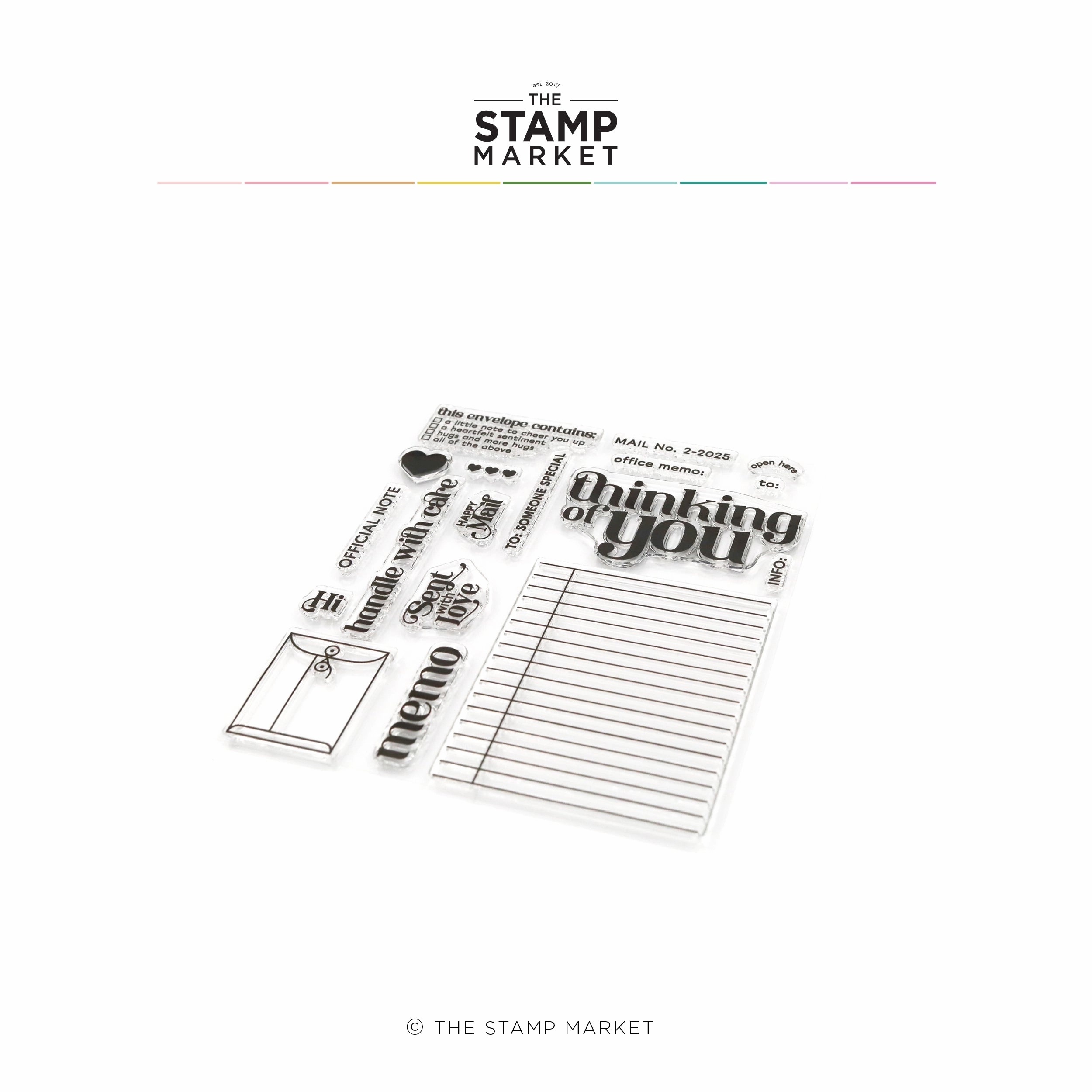 ceramic portable Manilla Messages Stamp Set