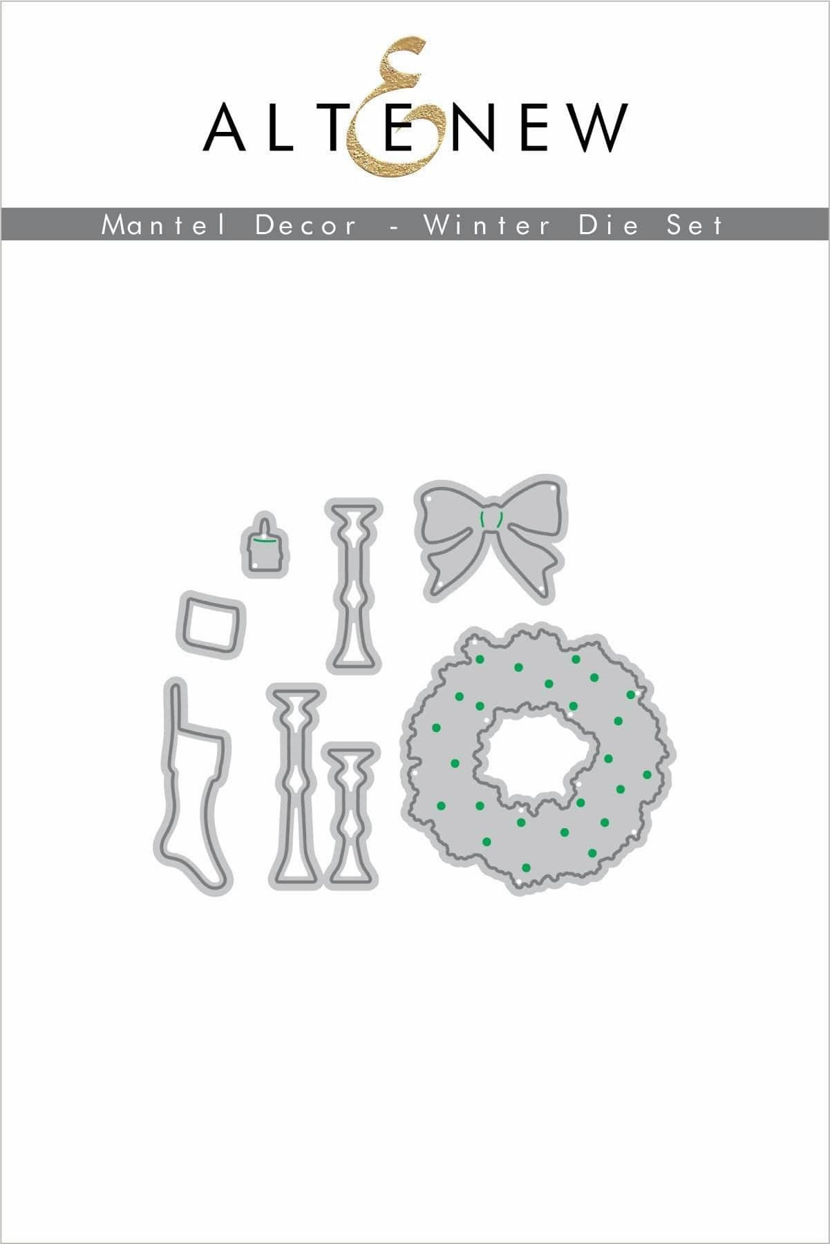 Mantel Decor - Winter Die Set rubber