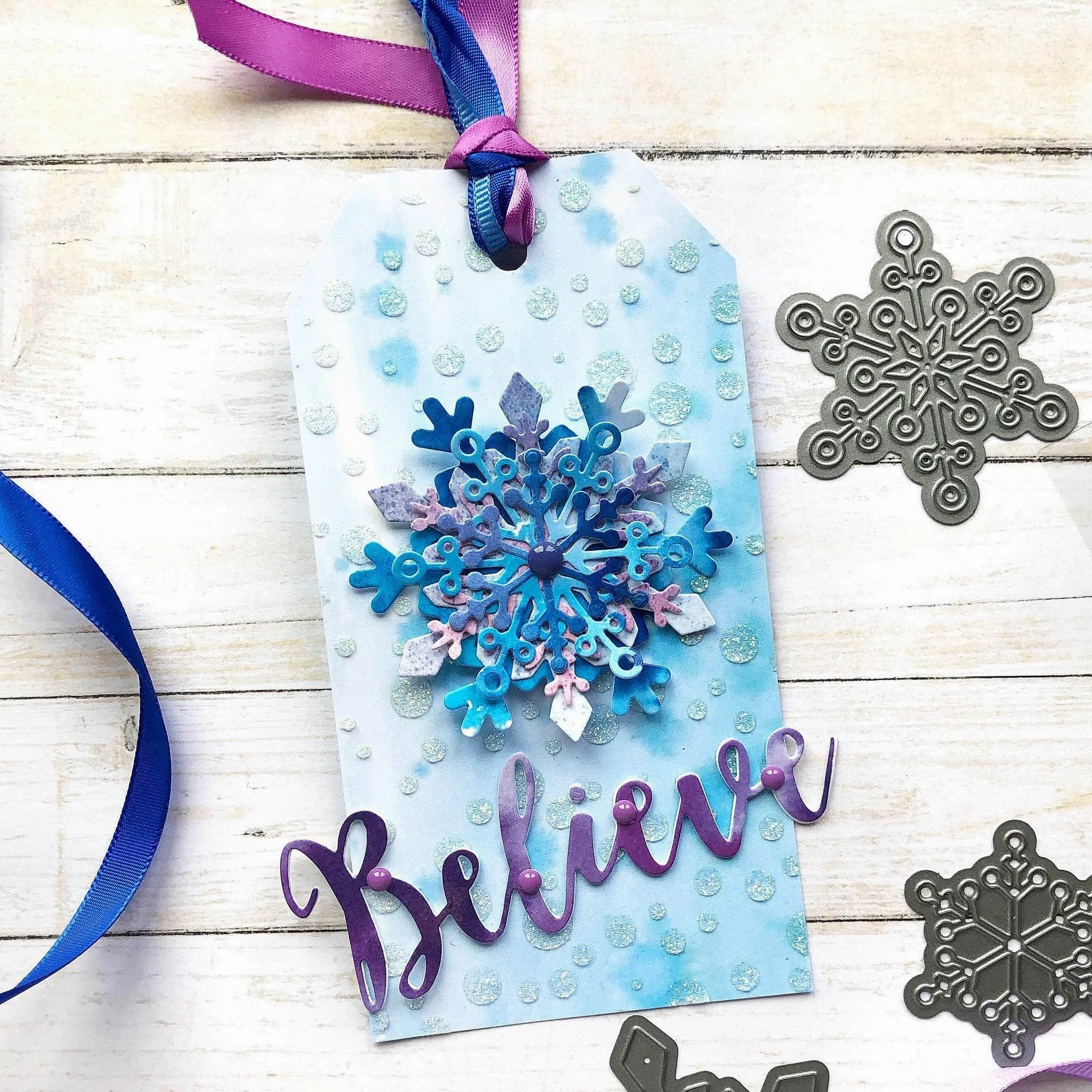 Holiday Script Words Die Set ceramic cool