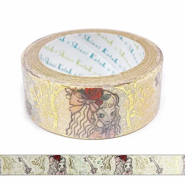 Mysterious Alice Tiny Key Washi Tape ergonomic