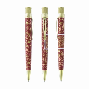 musthave single Retro 1951 Tornado U.S. Postal Service Thank You Soft Maroon Rollerball Pen
