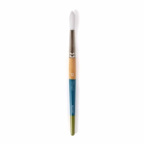 Snap! Paintbrush  Round, White Synthetic wooden shockproof
