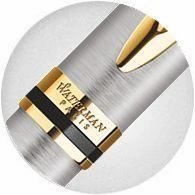 original Waterman Expert Stainless Steel & Gold Ballpoint Pen