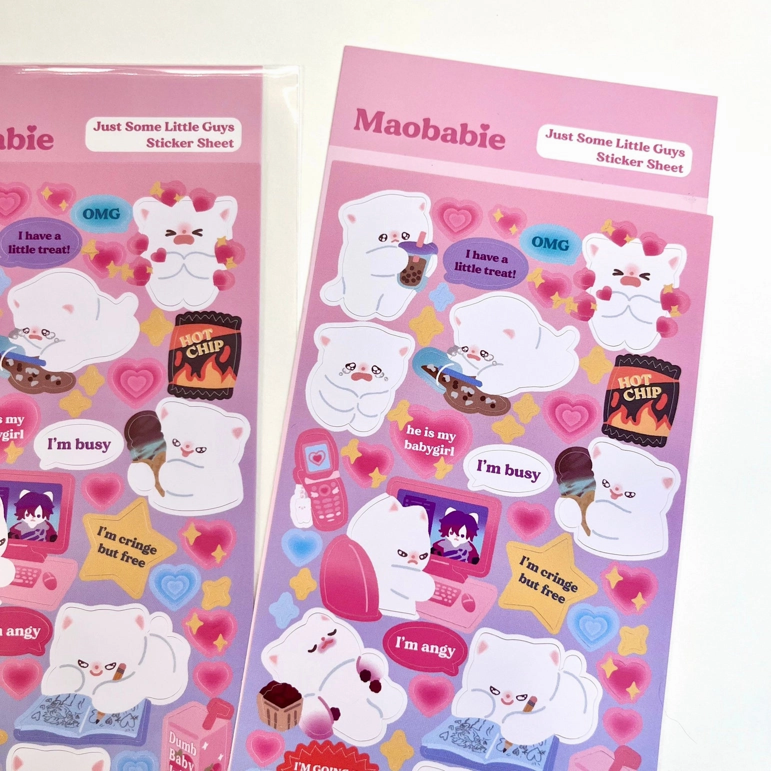 sturdy Maobabie Sticker Sheet - Just Some Little Guys