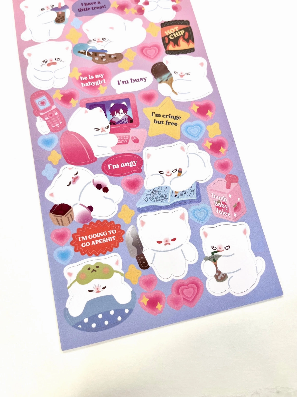 Maobabie Sticker Sheet - Just Some Little Guys earthy