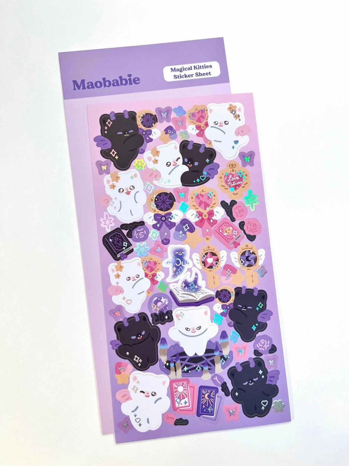 flexible musthave Maobabie Sticker Sheet - Magical Kitties