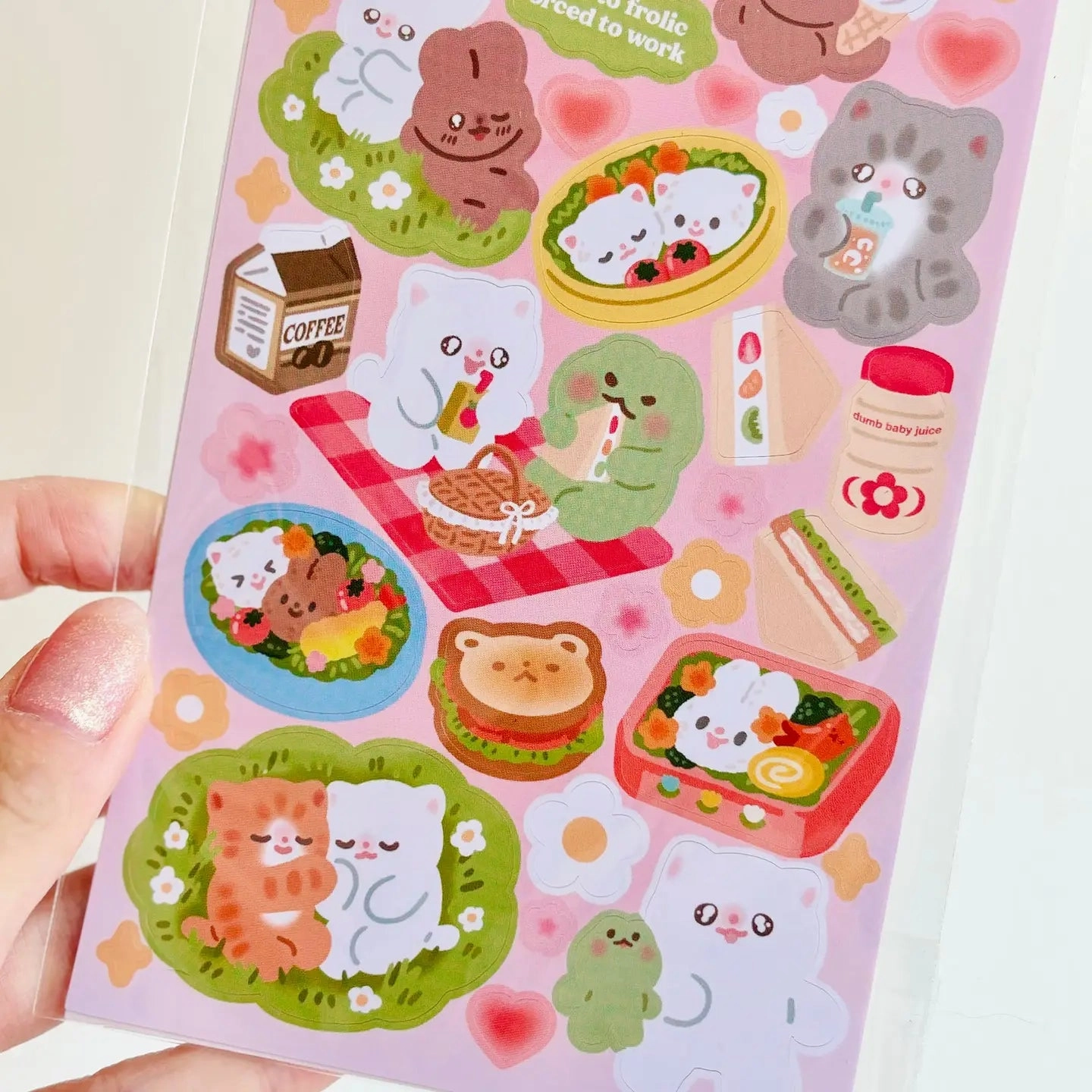 superior wholesale Maobabie Sticker Sheet - Picnic Together
