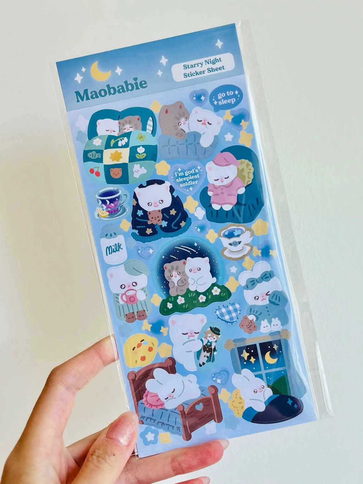 basic steel Maobabie Sticker Sheet - Starry Night