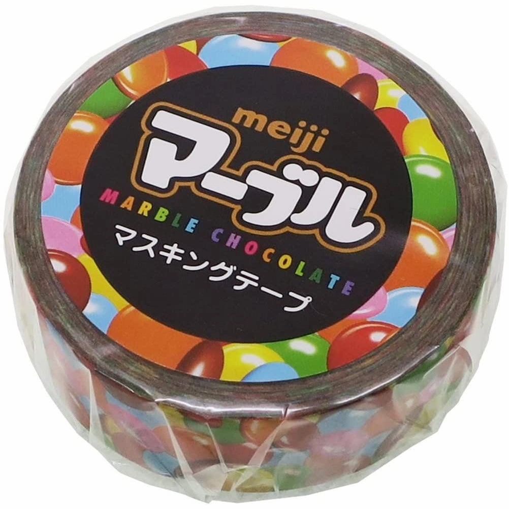bold magnetic Marble Chocolate Meiji Washi Tape - 50% Off