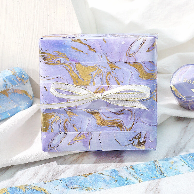Marble Stone Pattern Vol. 2 Blue Washi Tape cotton