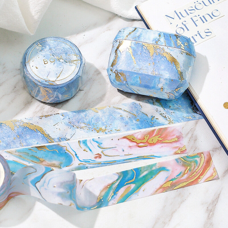 popular Marble Stone Pattern Vol. 2 Blue Washi Tape