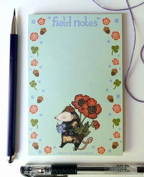 Marika Paz Notepad - Possum Field Notes refillable